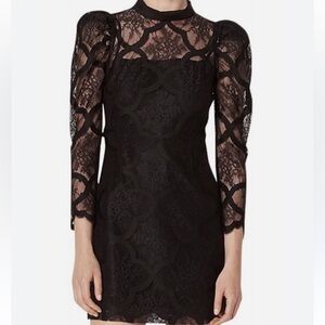 🖤 Black Sandro Paris Cœur mini dress